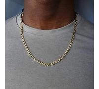 SONGK Collar de Cadena de Moda para Hombres, Collar Largo de Color Dorado de Acero Inoxidable para Hombres, Collar de Regalo de joyería