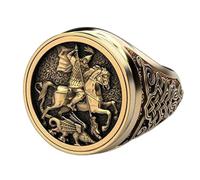 SONGK Punk Delicado Guerrero dragón Anillo de Hombre joyería Hip Hop Soldado Anillos de Sello Militar para Hombres Regalos de Personalidad joyería de Motociclista