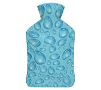 Songkran Festival in Tailandia of April - Botella de agua de goma con cubierta de felpa suave, bolsa de agua caliente para invierno, manos y pies, protección contra el frío, 1000 ml