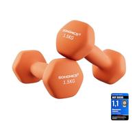 SONGMICS 2 mancuernas hexagonales con revestimiento de neopreno para entrenamiento de fuerza, fitness y hogar