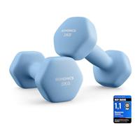 SONGMICS 2 mancuernas hexagonales con revestimiento de neopreno para entrenamiento de fuerza, fitness y hogar