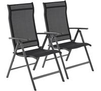 SONGMICS 2 sillas plegables de 70 x 56 x 107 cm de color negro
