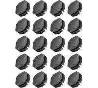 SONGMICS 20 x Pieza de unión Conector de plástico Accesorio para Armario Modular Negro ALPC0B-20V1