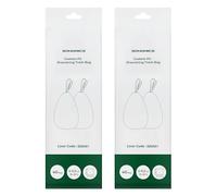 SONGMICS Bolsas de Basura con Cordón, 15-20 L, 2 Rollos, 80 Unidades | Bolsas para Contenedores, Código 020A01, Ajuste Personalizado, Blanco, Colección LEOS KRB020A02