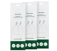 SONGMICS Bolsas de Basura con Cordón, 15-20 L, 3 Rollos, 120 Unidades | Bolsas para Contenedores, Código 020A01, Ajuste Personalizado, nube blanca y Gris Paloma, Colección LEOS KRB020A03