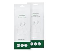 SONGMICS Bolsas de Basura con Cordón, 30 L, 2 Rollos, 90 Unidades | Bolsas para Contenedores, Código 30A, Ajuste Personalizado, Blanco, Colección LEOS KRB30A02