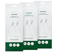 SONGMICS Bolsas de basura para cubos de basura de 12 a 14.5 galones (45-55 L), bolsas de basura de cocina con cordón, preseparadas, código de revestimiento 055A01, 3 rollos, 120 unidades, color blanco