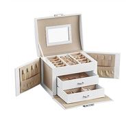 Caja de Joyería con 2 Cajones Blanco