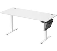 SONGMICS Escritorio eléctrico ajustable en altura de color blanco nube