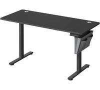 SONGMICS Escritorio eléctrico regulable de 140 x 60 cm de color negro