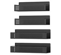 SONGMICS Especiero Magnético, Juego de 4, 2 Estantes Grandes y 2 Pequeños, Organizador de Especias sin Taladrar, para Cocina, Frigorífico, Microondas, Lavadora, Negro Tinta KCS061B01