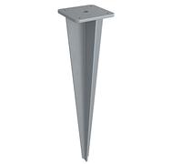 SONGMICS Estaca de Tierra de Toldo Lateral, Anclaje de Tierra, Accesorio de Fijación, Sólo para Toldo Lateral de SONGMICS con Postes de Soporte de Acero, Gris GSA501Y01