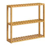 SONGMICS Estante Baño, Estantería Baño, Estante Pared de 3 Niveles para Plantas Ajustables, Montado en la Pared o de Pie, en Sala de Estar, Balcón, Cocina, 15 x 60 x 54 cm, Natural BCB13Y
