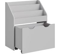 SONGMICS Estantería infantil de 29,5 x 62,5 x 70 cm de color gris paloma