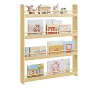 SONGMICS Estantería Infantil, Estante con 4 Niveles, para Juguetes, Estantería de Pared, para Habitación de Niños, Cuarto de Juegos, Natural GKR014YZ01