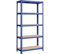 SONGMICS Estantería pesada de 5 niveles de 40 x 90 x 180 cm de color azul