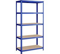 SONGMICS Estantería pesada de 5 niveles de 50 x 100 x 200 cm de color azul