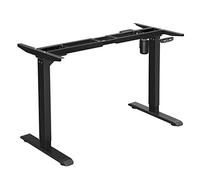 SONGMICS Estructura Mesa Elevable, Regulable en Altura, Acero | Patas Escritorio Elevable, 110-155 x 58 x 68-116 cm, Motor Silencioso, Oficina, Negro Tinta, Colección BALOK LSD010B01