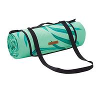 SONGMICS GCM001C02 - Manta de pícnic, 200 x 200 cm, Gran Alfombra, para Camping, Parque, jardín, Playa, Repelente al Agua, Lavable a máquina, Plegable, diseño de Helecho y Verde