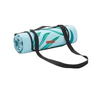 SONGMICS GCM001Q01 - Manta de pícnic, 200 x 150 cm, Gran Alfombra, para Camping, Parque, jardín, Playa, Repelente al Agua, Lavable a máquina, Plegable, diseño de Helecho y Azul Claro