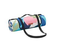 SONGMICS GCM002Q01 - Manta de pícnic, 200 x 150 cm, Gran Alfombra, para Camping, Parque, jardín, Playa, Repelente al Agua, Lavable a máquina, Plegable, diseño de Helecho Multicolor