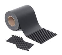 SONGMICS GPJ035H Sonmics GPJ035H-Paneles Protectores de PVC (35 m x 19 cm, Extra Gruesos y opacos, con 25 Clips de fijación), Color Gris, Antracita