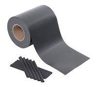 SONGMICS GPJ100GY Sonmics GPJ100GY-Tira de protección Visual para Vallas, PVC, 2 Rollos, extragruesa, con 50 Clips de fijación, Color Gris, Antracita, 100 m x 19 cm