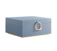 Joyero 2 Capas 20,5 x 24 x 11 cm con Asa Azul Nublado