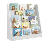 SONGMICS Libreria Infantil, para Libros y Juguetes, 5 Niveles | Estantería Montessori, Expositor de Libros Ilustrados, 80 x 30 x 80 cm, Blanco Nube, Colección CUSTOS GKR076WZ01