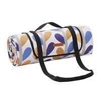 SONGMICS - Manta de pícnic, 300 x 200 cm, Gran Alfombra, para Camping, Parque, jardín, Playa, Repelente al Agua, Lavable a máquina, Plegable, diseño de Hoja GCM008U03