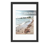 SONGMICS Marcos de Fotos, Marcos para Cuadros de Pared, 32 x 22 x 1,5 cm | Portafotos, PVC, Juego de 1, Regalo para Madre, Negro, Colección KAVI RPF084BZ01