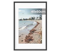 SONGMICS Marcos de Fotos, Marcos para Cuadros de Pared, 62 x 42 x 1,5 cm | Portafotos, PVC, Juego de 1, Regalo para Madre, Negro, Colección KAVI RPF087BZ01