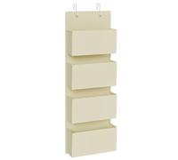 SONGMICS Organizador Colgante de Puerta con 4 Bolsillos, 33,5x12x100 cm | Bolsa Colgante de Puerta y Pared, para Dormitorio, Sala de Estar, Oficina, Beige Arena, Colección TINA RDH004Y01
