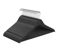 SONGMICS Percha de Madera, Juego de 30/20, Delgada, Muescas en Hombros, Percha para Pantalones, Gancho Giratorio 360°, Madera de Abedul, para Tirantes y Chaquetas, Negro Tinta/Beige Natural/Blanco Bla