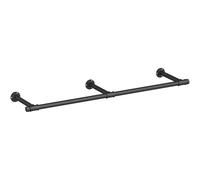 SONGMICS Perchero de Pared, Colgador de Pared, Estilo Industrial, Ahorra Espacio, 30,4 x 170 x 7 cm, Capacidad de Carga de 68 kg, Fácil Montaje, para Espacios Reducidos, Negro HSR104B01