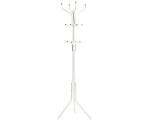 SONGMICS Perchero de Pie, Acero, 12 Ganchos, 182 cm | Organizador para Ropa, Blanco, Colección ALAN RCR19W