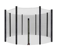 SONGMICS Red de Protección para Cama Elástica de 366 cm, Red de Seguridad para Cama Elástica para 8 Postes Rectos, Recinto de Malla Redonda, STN12FT