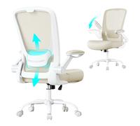 Silla de Oficina Malla Oscilante Beige Avena