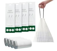 SONGMICS UKRB068A02 - Bolsas de basura compatibles con 80 bolsas de basura | Bolsas de basura de cocina con cordón, fáciles de quitar, paquete sin caja, código de forro 068A01, color blanco UKRB068A02
