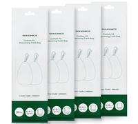 SONGMICS UKRB068A02 - Bolsas de basura compatibles con 80 bolsas de basura de cocina con cordón, 25.8 x 37.4 pulgadas, 4 rollos, color blanco
