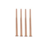 Songnim Juego de 4 Patas Madera for Muebles en ángulo Recto, Modernas Repuesto for Mesa DIY con Tornillos for Silla, mesita Noche, Armario y tocador(15cm/6in)