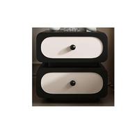 Songnim Mesa de Noche Minimalista Moderna con 2 cajones de Madera Maciza de Madera sólida El Stand de la Noche de la Noche del Dormitorio de los cajones se Puede Usar como Mesa de sofá