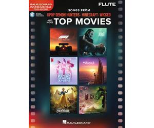 Songs from KPop Demon Hunters, Minecraft, Wicked: And More Top Movies. Flute Play-Along Book with Online Audio
