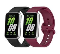 Songsier Correa para Samsung Galaxy Fit 3,Correas de Silicona Suave para Mujeres Hombres, Pulsera de Repuesto Impermeable Deportiva Compatible con Samsung Galaxy Fit 3 SM-R390
