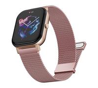Songsier Pulseira Compatible con Amazfit GTS/GTS 2 /GTS 3/ GTS/GTS 2 Mini/GTS 2e /GTR 42 mm/Bip/Bip S/Bip U, Correa de Metal para Galaxy Watch Active2/Galaxy Watch 42mm/Galaxy Watch 3 41mm