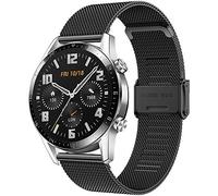 Songsier - Pulsera compatible con Huawei Watch GT2 Pro 46 mm/Watch GT 46 mm/Watch GT Active/Watch 2 Classic/Galaxy Watch 3 45 mm/Galaxy Watch 46 mm/Gear S3/Gear 2, correa de acero inoxidable de 22 mm