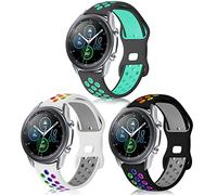 Songsier Pulsera compatible con Samsung Galaxy Watch 3 45mm / Galaxy Watch 46mm Pulsera de silicona de 22mm para Gear S3 Frontier/Classic/Huawei Watch GT 46mm /GT 2 46mm /GT2 PRO/Amazfit GTR 47MM