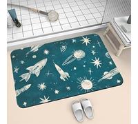 Songtt Alfombrilla de baño Antideslizante Absorbente de Diatomita 40x60cm Alfombra Baño Piedra Secado Rápido Lavable, Alfombrilla Ducha de Goma para Hogar y Cocina Rug Star 6-483