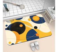 Songtt Alfombrilla de baño Antideslizante Absorbente de Diatomita 50x80cm Alfombra Baño Piedra Secado Rápido Lavable, Alfombrilla Ducha de Goma para Hogar y Cocina Rug Simple 6-545