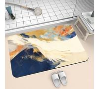 Songtt Alfombrilla de baño Antideslizante Absorbente de Diatomita 60x90cm Alfombra Baño Piedra Secado Rápido Lavable, Alfombrilla Ducha de Goma para Hogar y Cocina Rug Stone 6-705